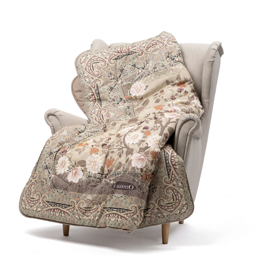 Plaid Scaldotto In Cotone Pettinato Giava - Caleffi