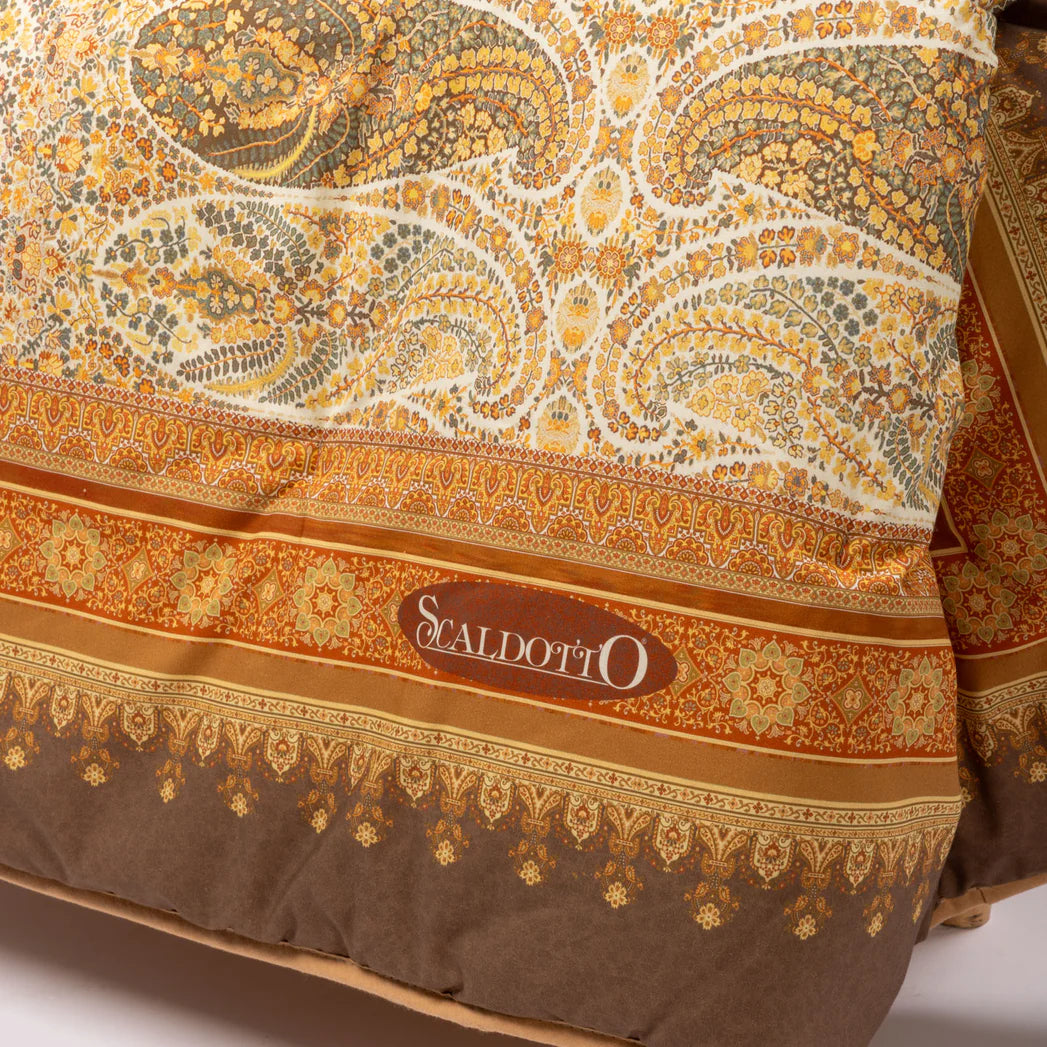 Plaid Scaldotto In Cotone Pettinato Kashmir - Caleffi