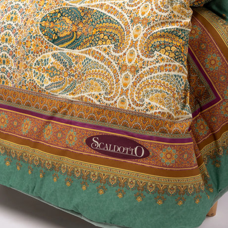 Plaid Scaldotto In Cotone Pettinato Kashmir - Caleffi