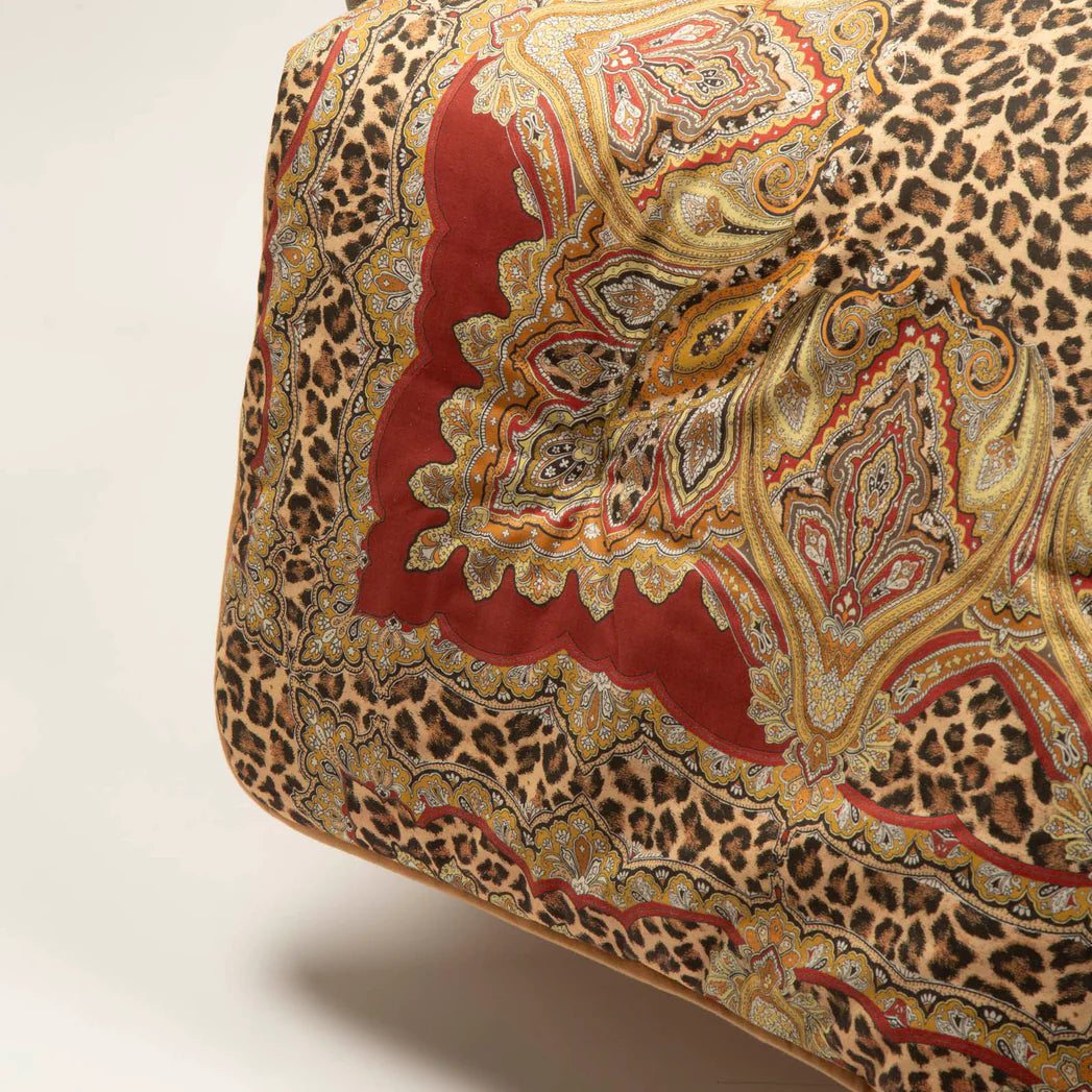 Plaid Scaldotto In Cotone Pettinato Leopard - Caleffi