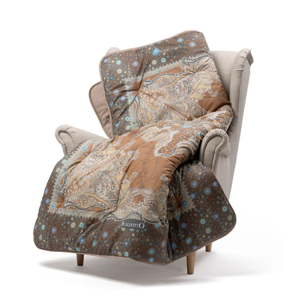 Plaid Scaldotto In Cotone Pettinato Serenissima - Caleffi