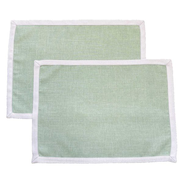 Set di 2 Tovagliette all’americana antimacchia in lino pavone - Magilù