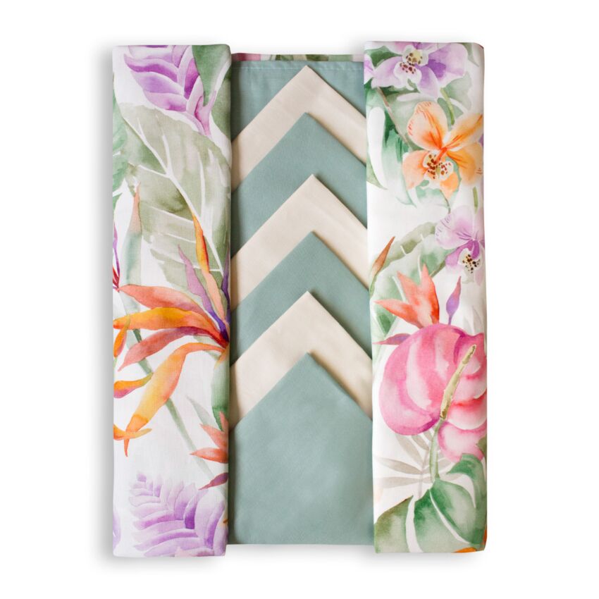 Servizio da tavola x12 PALME by Maestri Cotonieri