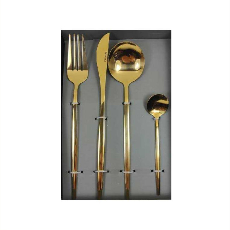 Set Posate 24 Pezzi ACCIAIO GOLD 2103G - Bavaria
