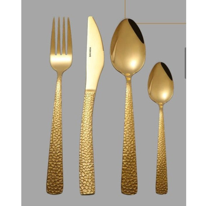 Set Posate 24 Pezzi ACCIAI GOLD 3023G By Bavaria