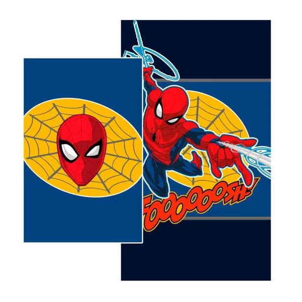 Set Asciugamano Viso + Ospite Spiderman 100% Cotone - Marvel