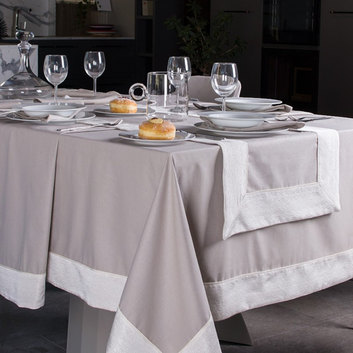 Set Tovaglia x12 Tanit C/Runner - Battaglia