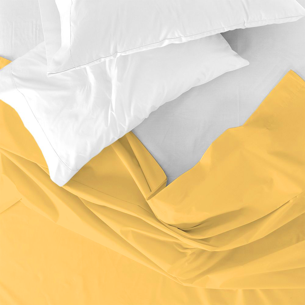 Lenzuolo Sopra Tinta Unita Matrimoniale 250x290cm by Maestri Cotonieri