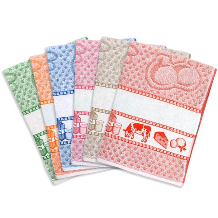 Set da 6 Strofinacci BOVINI by Maestri Cotonieri