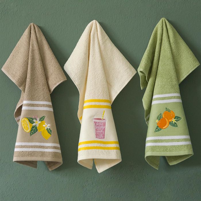 Tris Strofinacci AGRUMI By Maestri Cotonieri