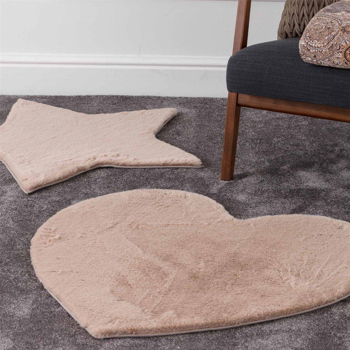 Tappeto Arredo RABBIT FUR HEART By Linea Oro