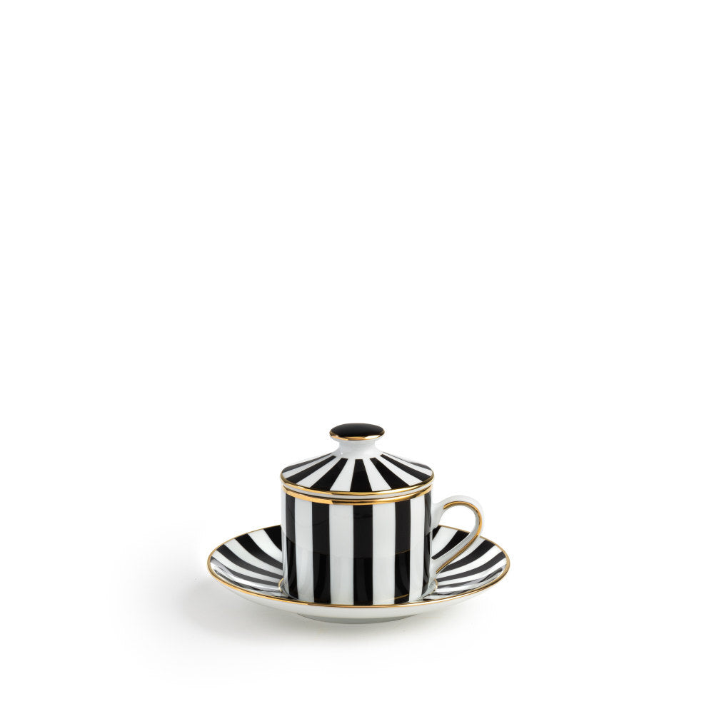 Set 2 Tazze da Tè con Coperchio e Piattino Souvenirs De Voyage - Weissestal