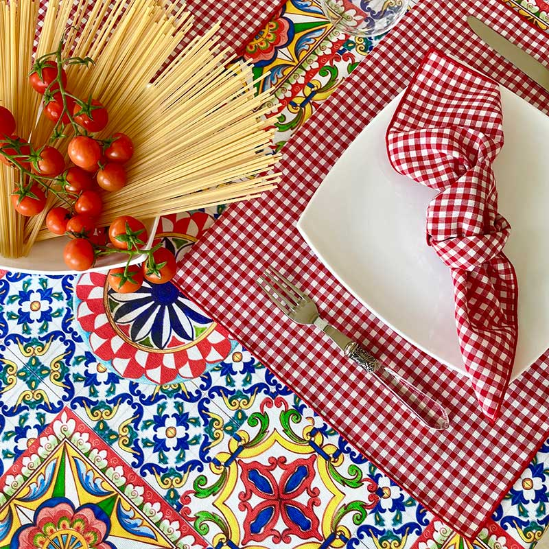 Tovaglia MAIOLICHE SICILIANE By Magilu