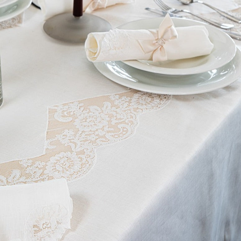 Set Tavola x12 in Lino Aurora - Battaglia