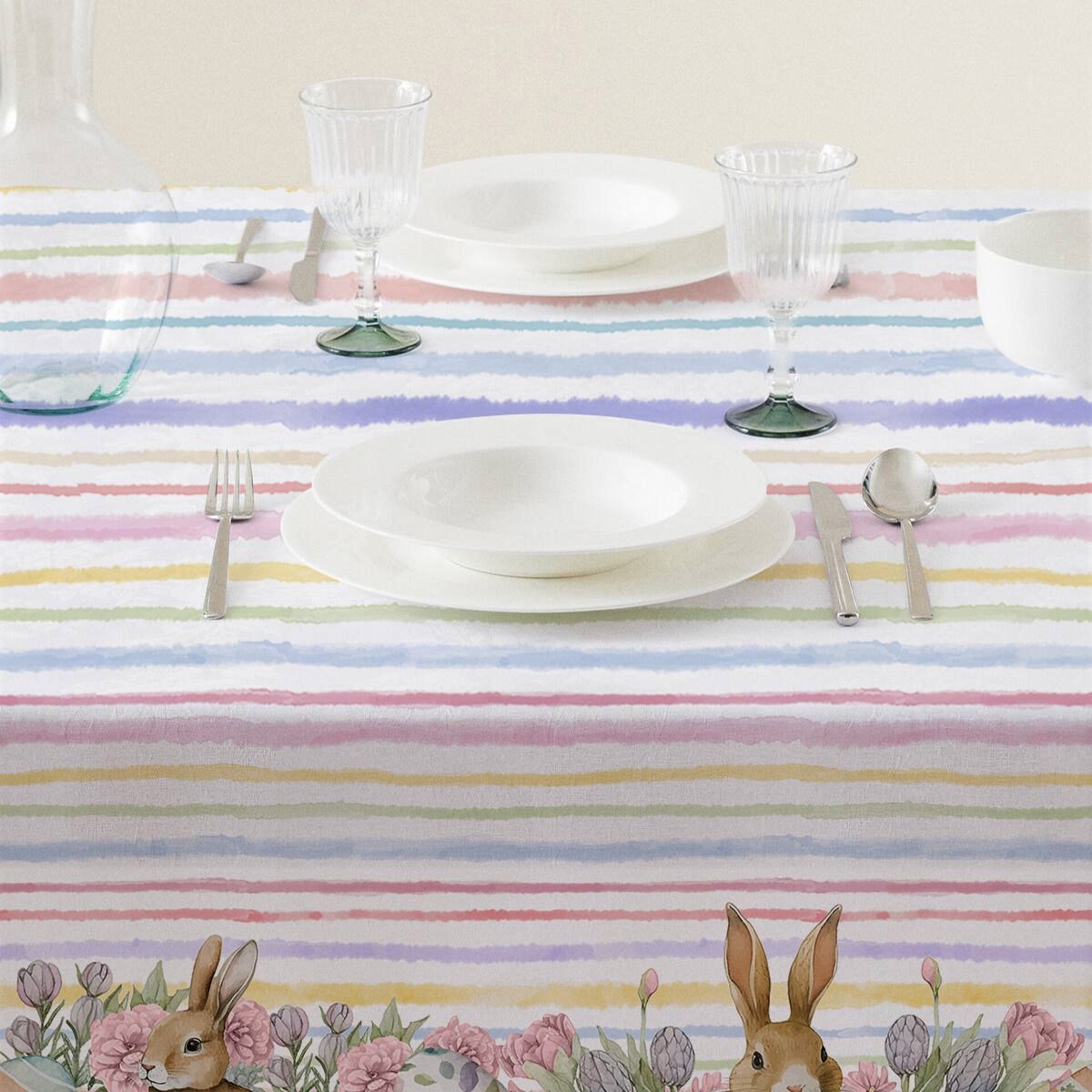 Tovaglia Fiore x6 in Stampa Digitale by Maestri Cotonieri