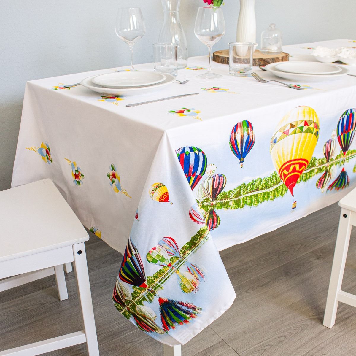 Tovaglia Mongolfiere x12 – Maestri Cotonieri Home (150x250 cm)