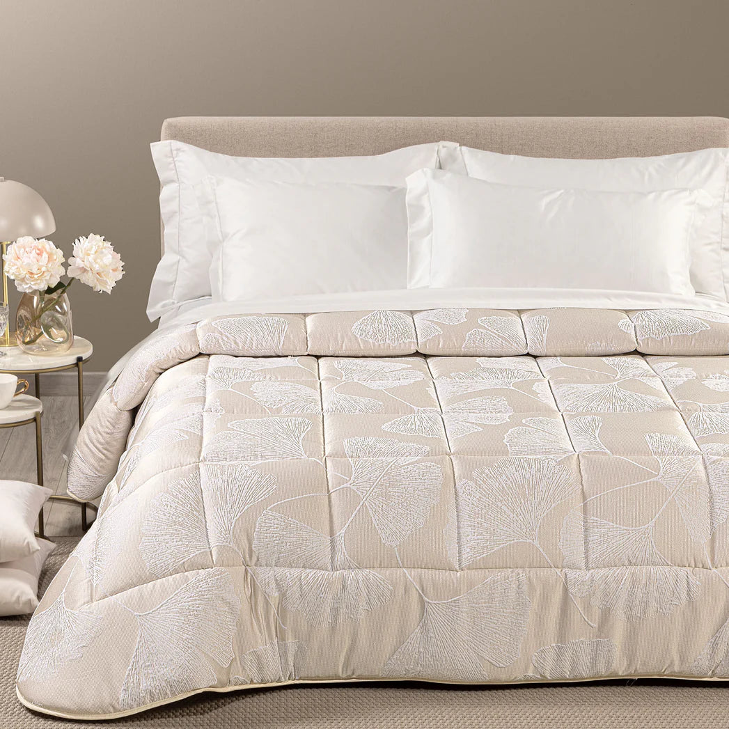 Trapunta In Raso Jacquard Agatha - Caleffi