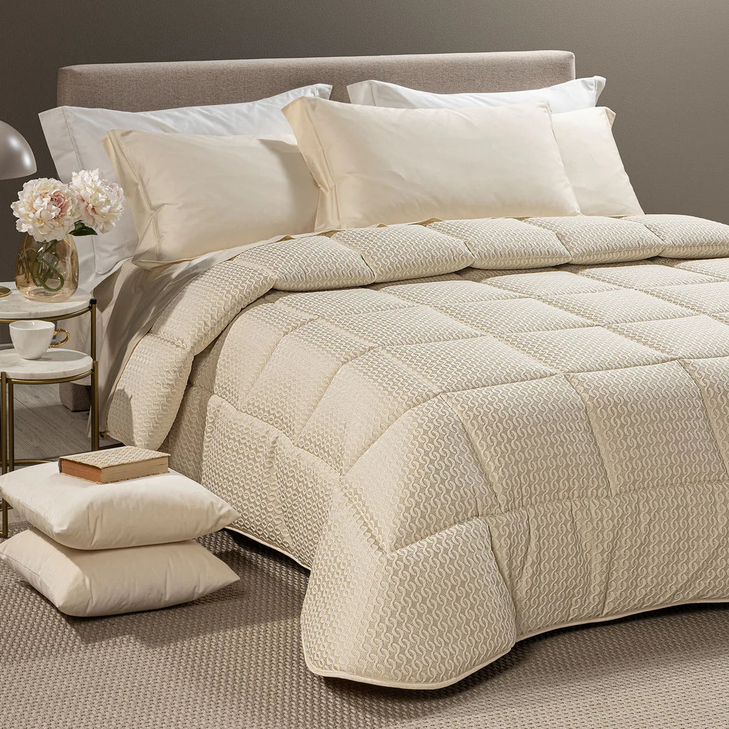 Trapunta In Raso Jacquard Clear - Caleffi