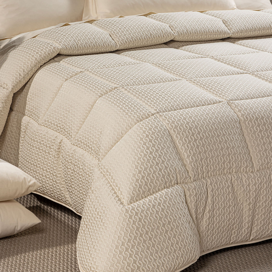 Trapunta In Raso Jacquard Clear - Caleffi