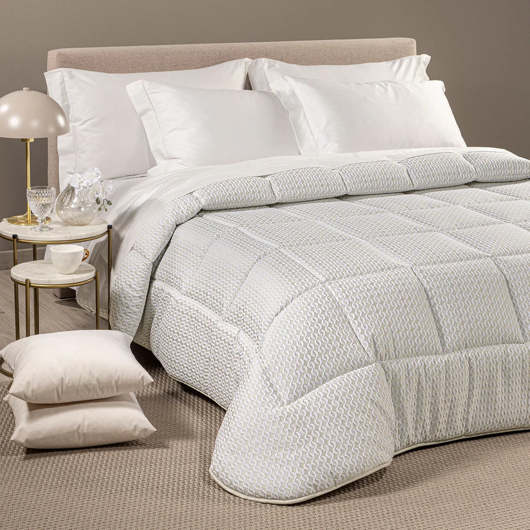 Trapunta In Raso Jacquard Clear - Caleffi