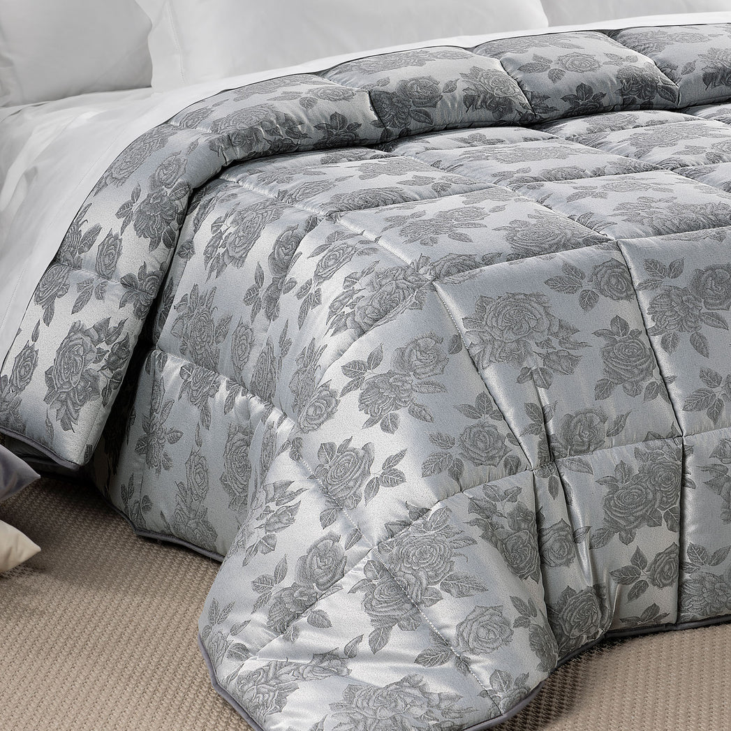 Trapunta In Raso Jacquard Floret - Caleffi