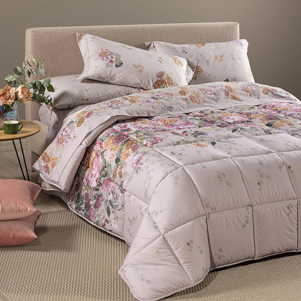 Trapunta In Cotone Ikebana Matrimoniale - Caleffi