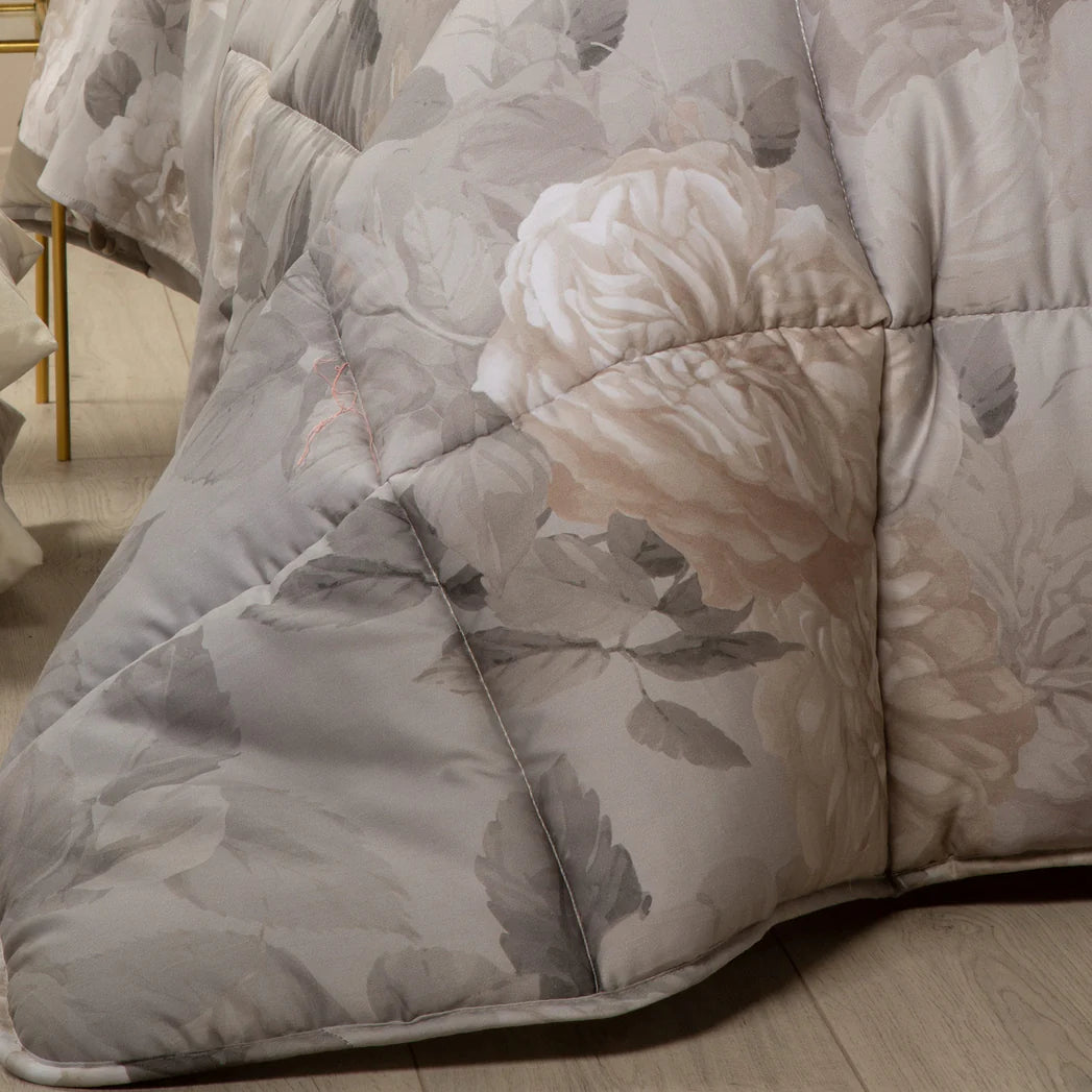 Trapunta In Raso Di Cotone Rosa Alba - Caleffi