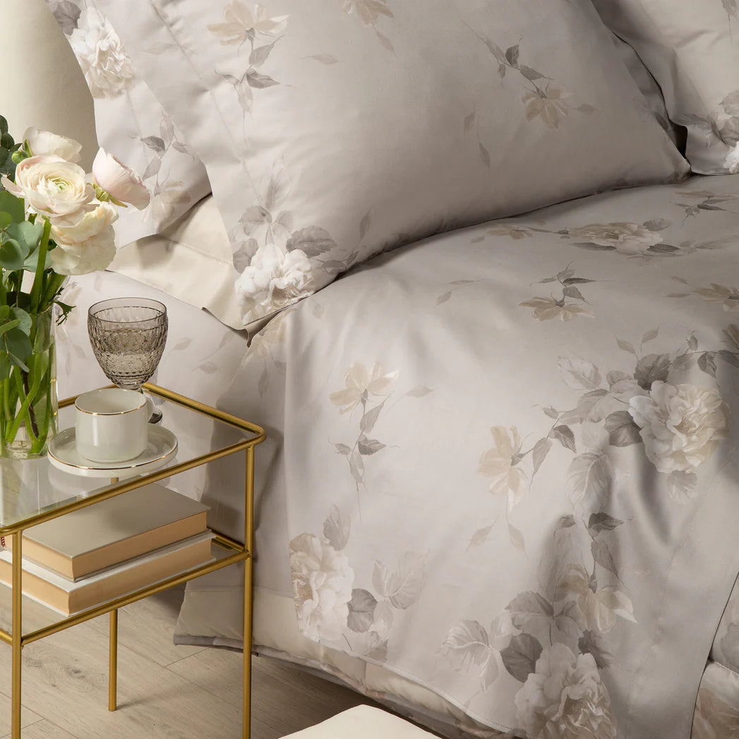 Trapunta In Raso Di Cotone Rosa Alba - Caleffi