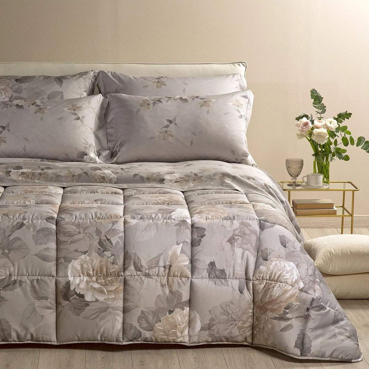 Trapunta Matrimoniale Invernale Rosa Alba – Caleffi