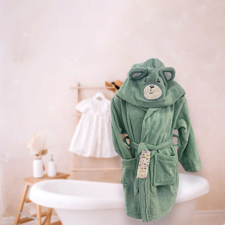 Accappatoio baby Animal Orsetto da 1 a 6 anni by Linea Oro