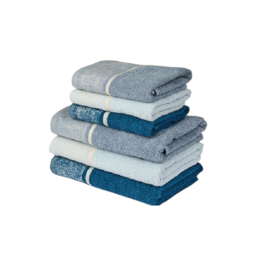 Set 3 Asciugamani Viso e 3 Ospite MARY – Vingi