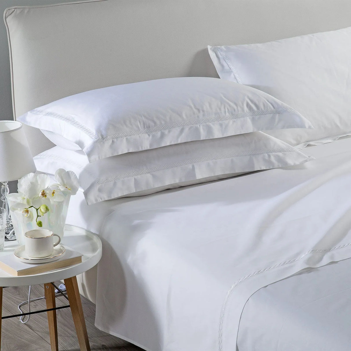 Completo Lenzuola TRECCIA in Raso By Caleffi