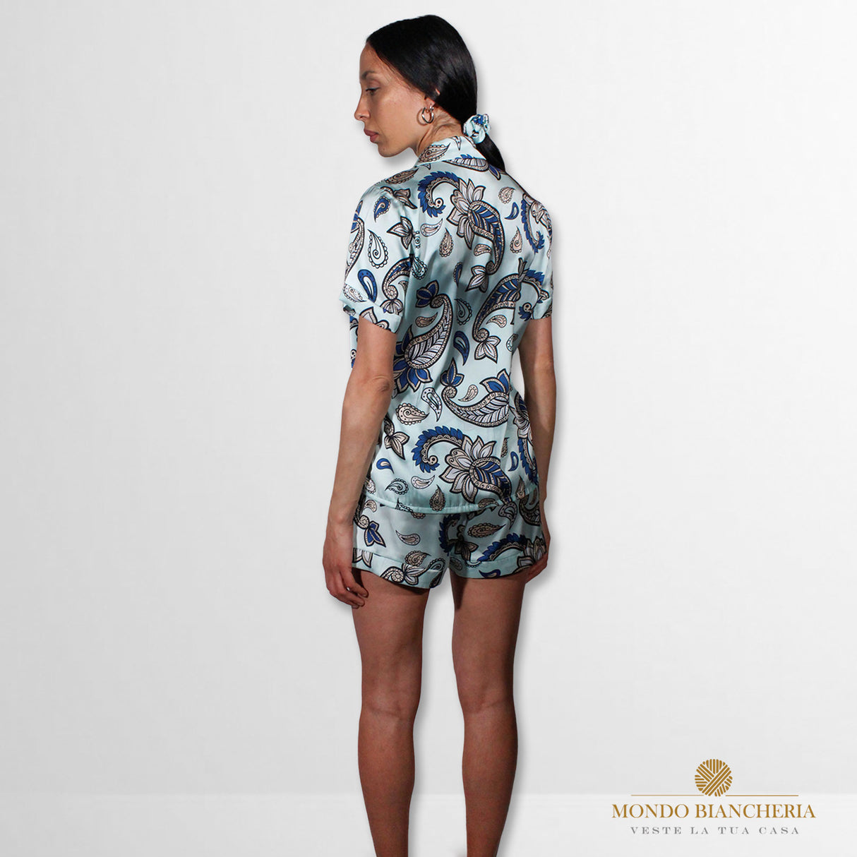 Pigiama In Raso "CARDO" by Mondo Biancheria