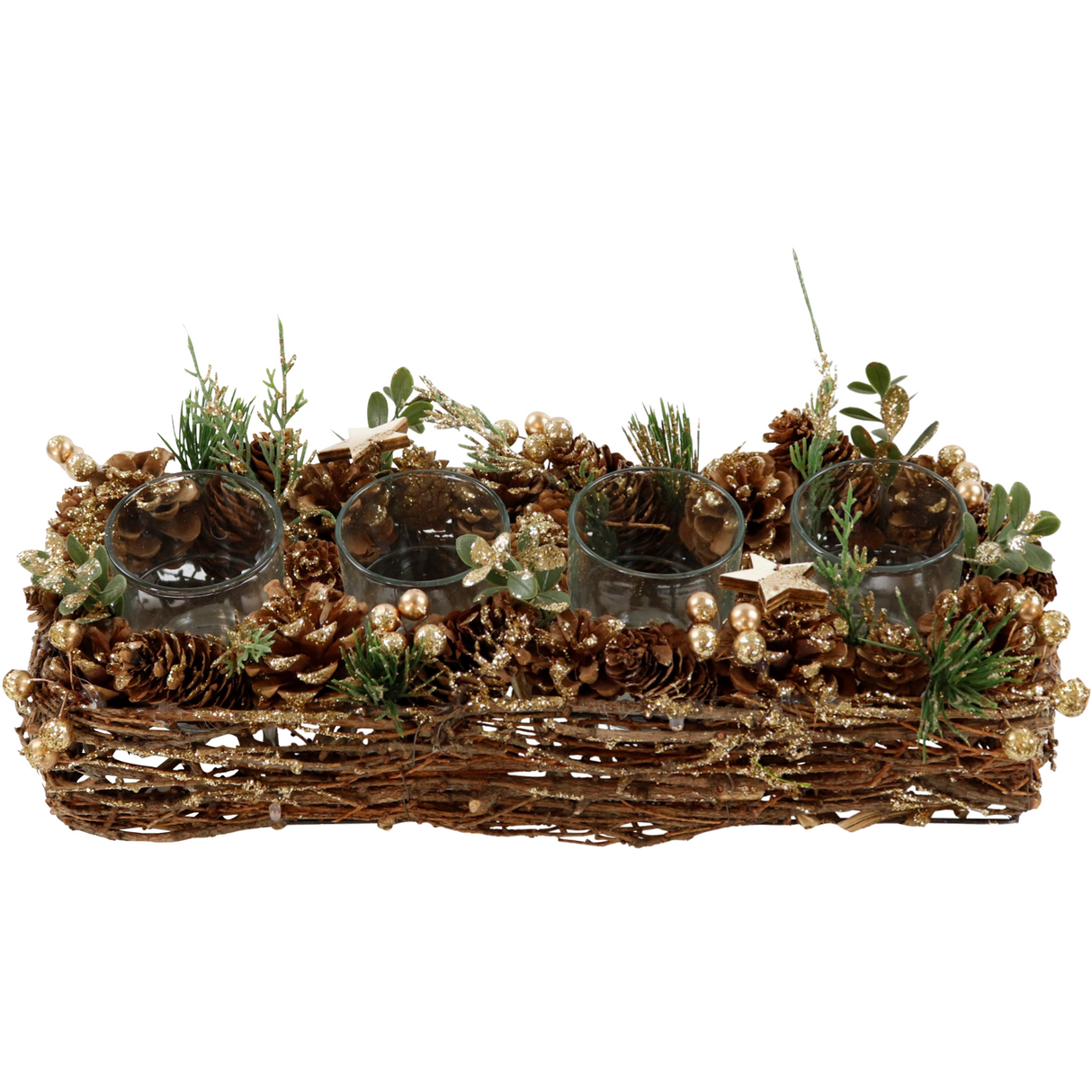 Portacandele GOLDEN GLOW by Hoff Interieur (Natale)