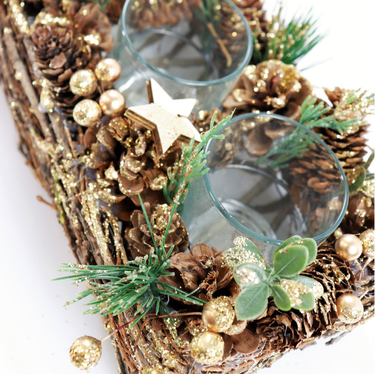 Portacandele GOLDEN GLOW by Hoff Interieur (Natale)