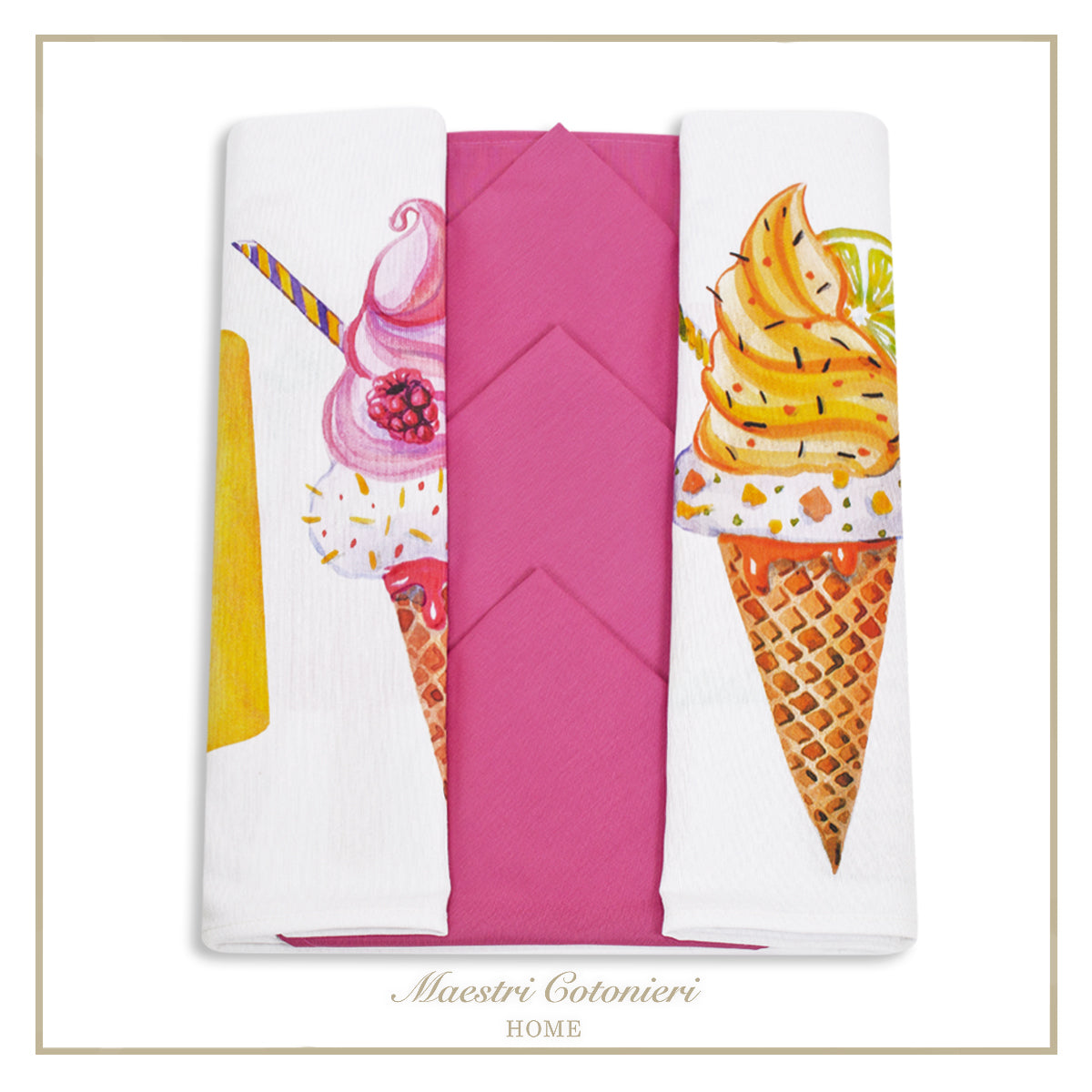 Servizio da Tavola x12 GELATO By MAESTRI COTONIERI