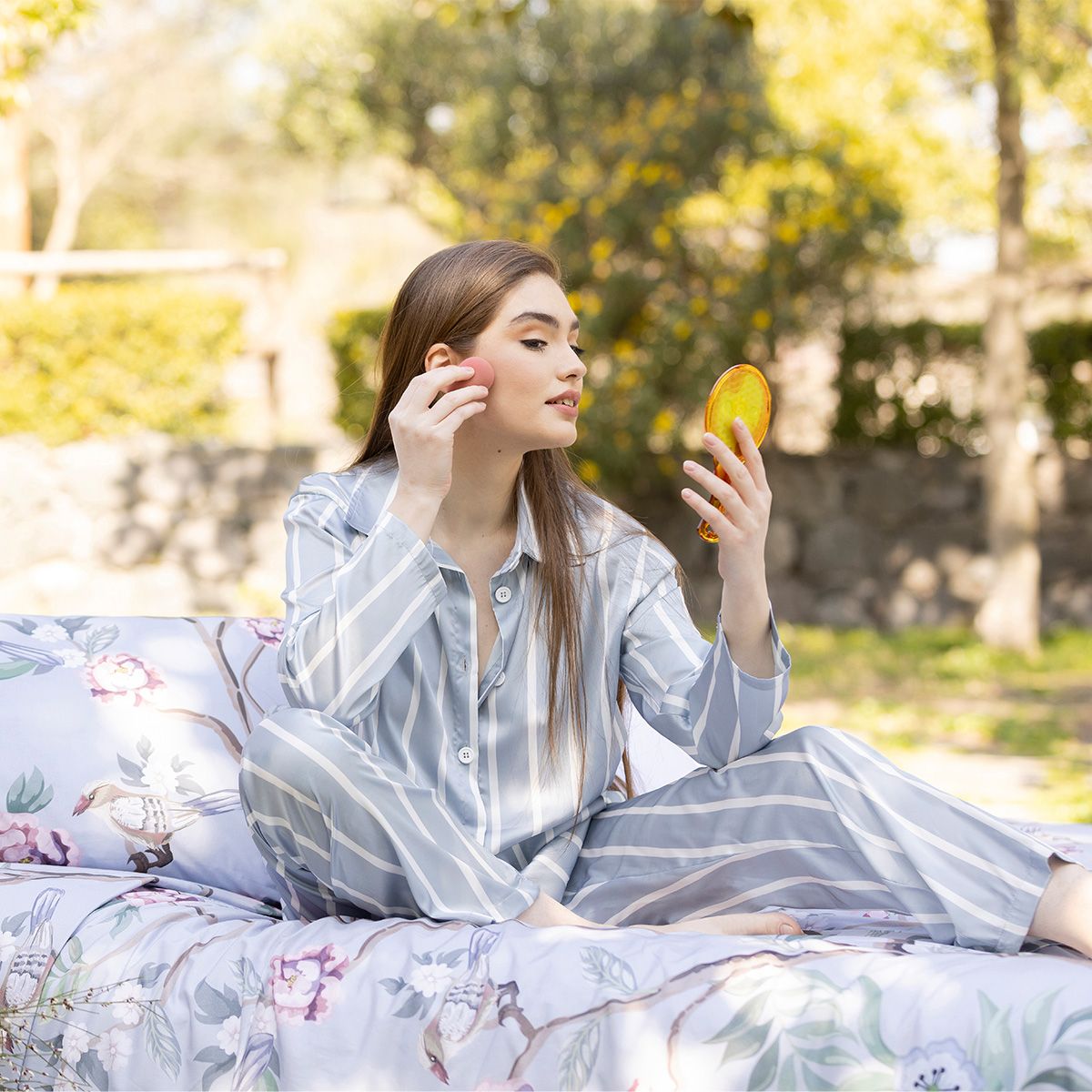 Pigiama In Raso PARISIAN XL- XXL polvere by Maestri Cotonieri