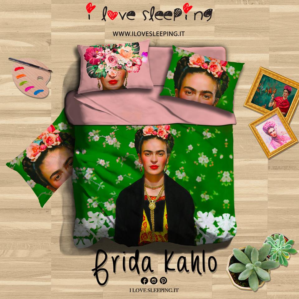 Completo lenzuola copriletto FRIDA KAHLO by I Love Sleeping