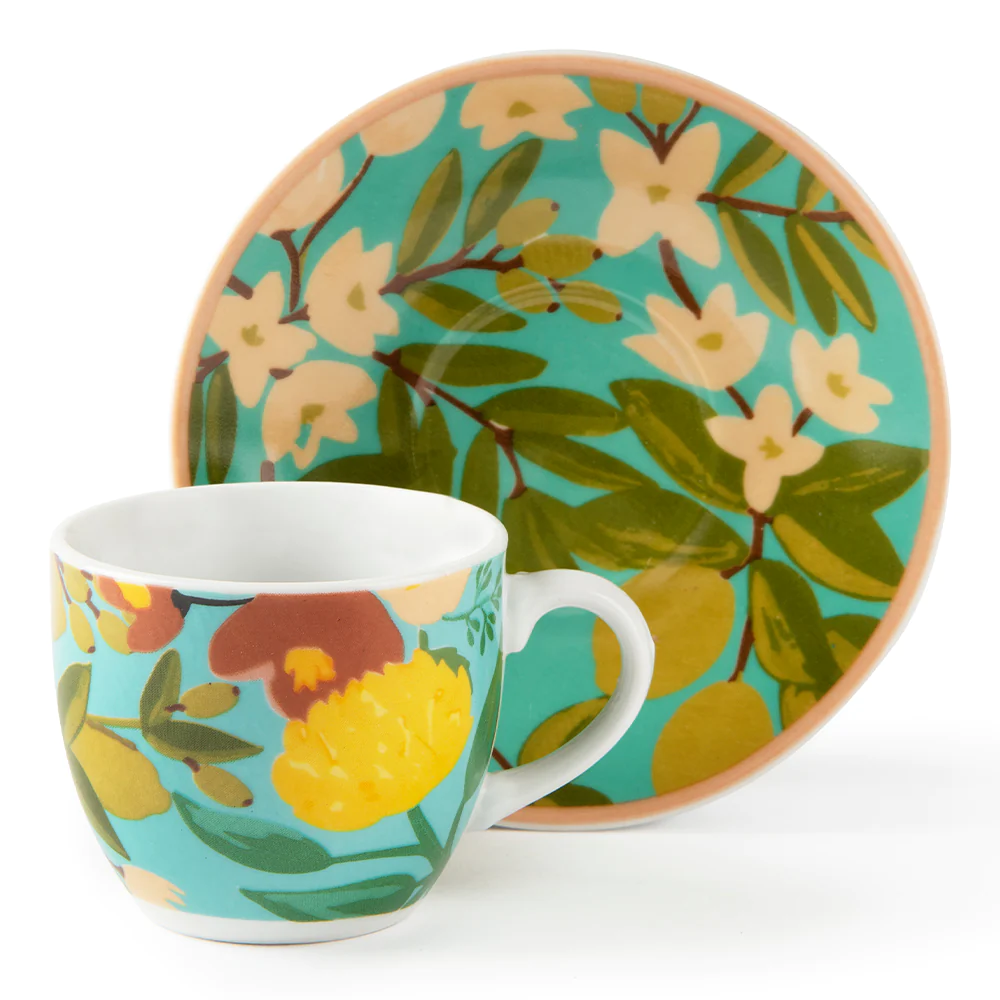 Set 6 Tazze Caffé FIORI FRIDA By Excelsa