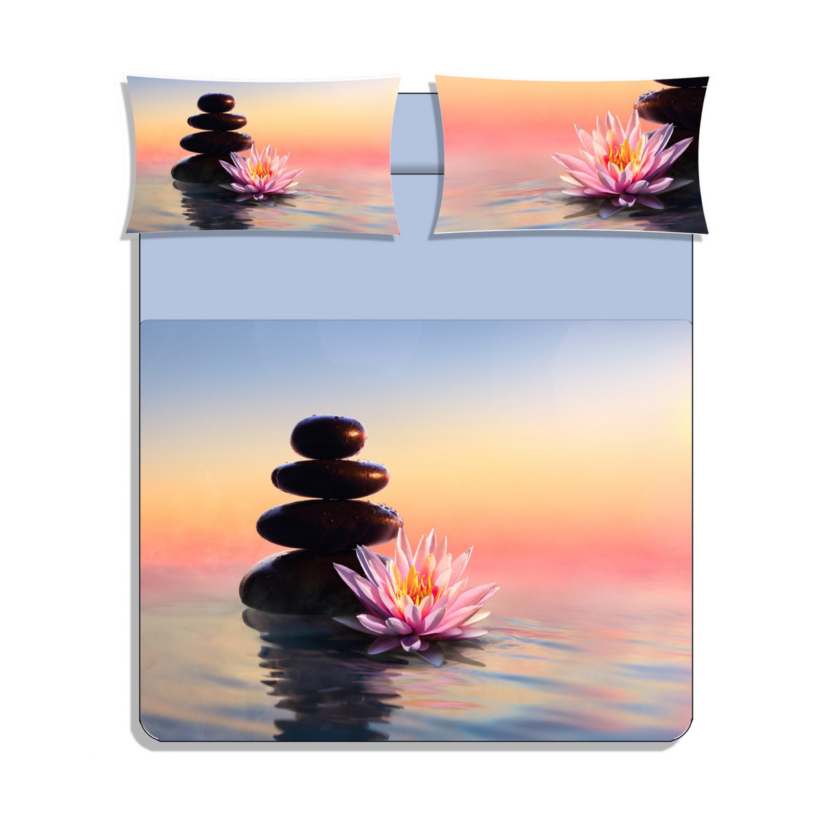 Completo Lenzuola Copriletto FIOR DI LOTO By Karì