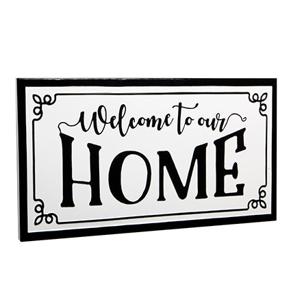 Targa WELCOME TO OUR HOME By Montemaggi