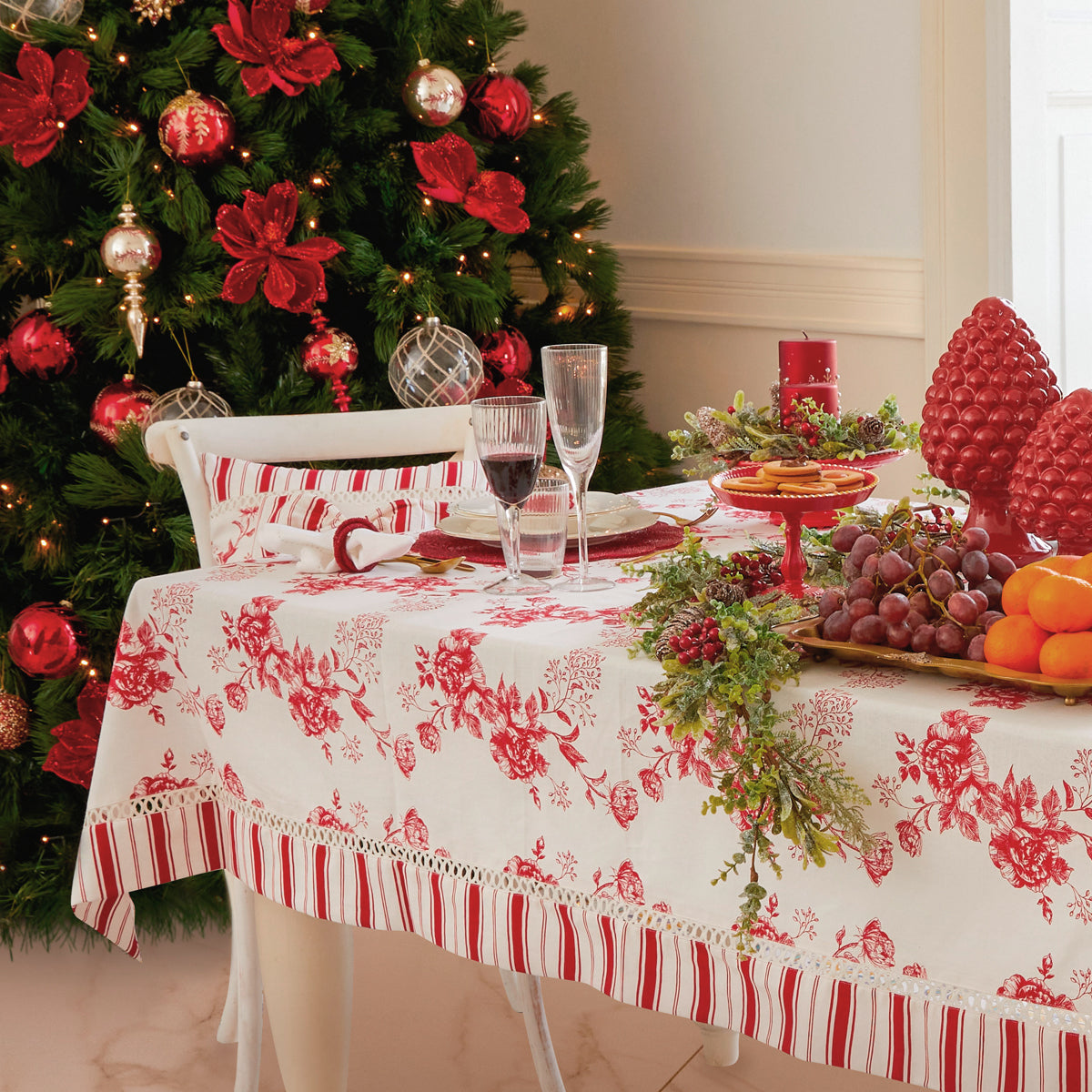 Tovaglia x6 BLANCA by Hanna Home (Natale)