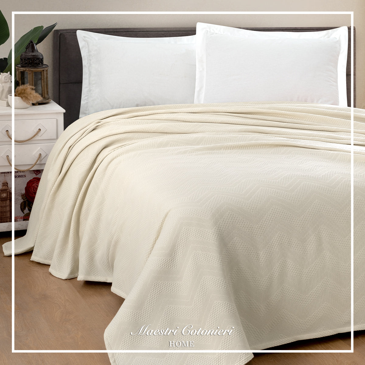 Copriletto ZIGZAG Singolo by Maestri Cotonieri