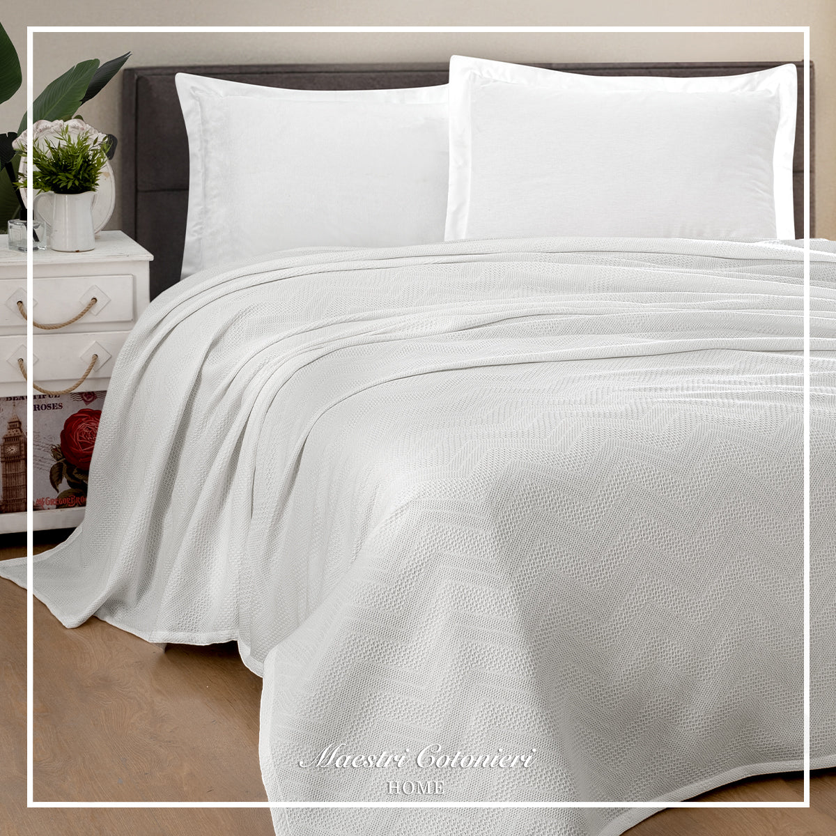 Copriletto ZIGZAG Singolo by Maestri Cotonieri