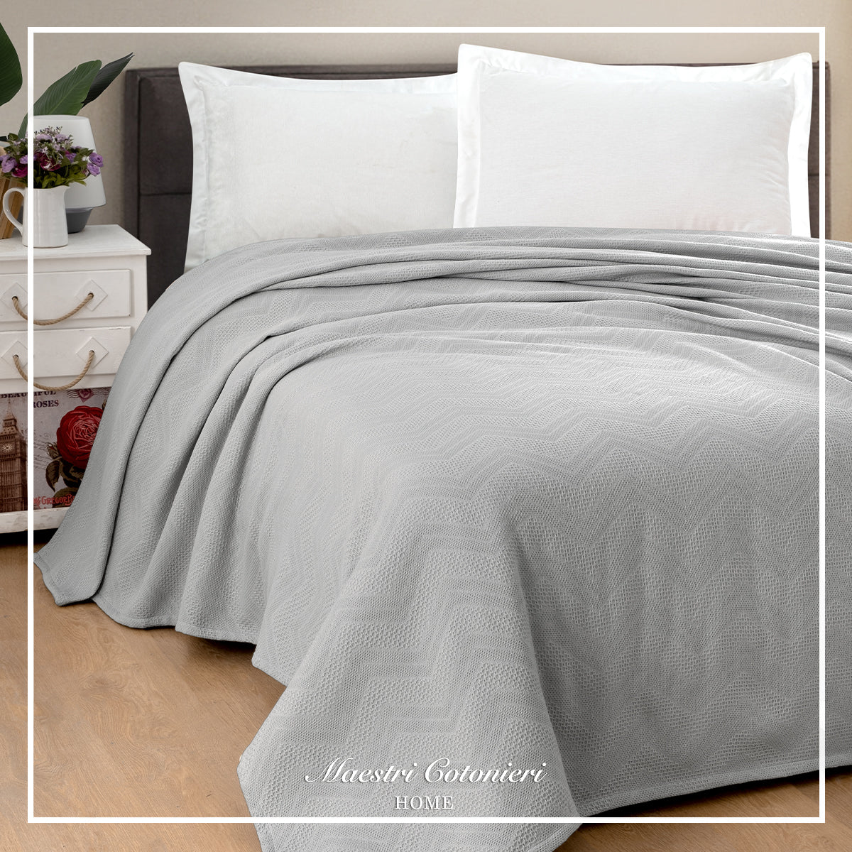 Copriletto ZIGZAG Singolo by Maestri Cotonieri