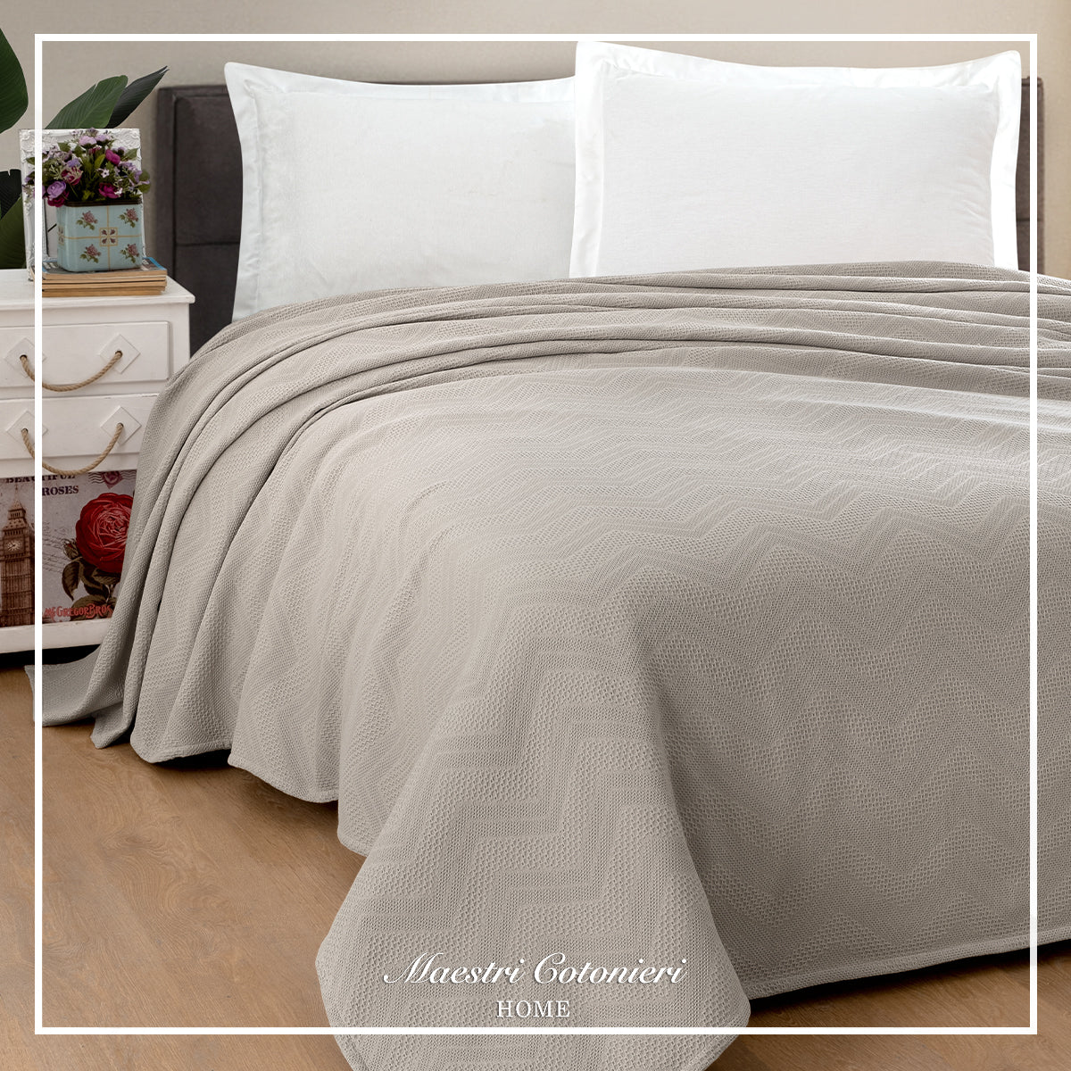 Copriletto ZIGZAG Singolo by Maestri Cotonieri