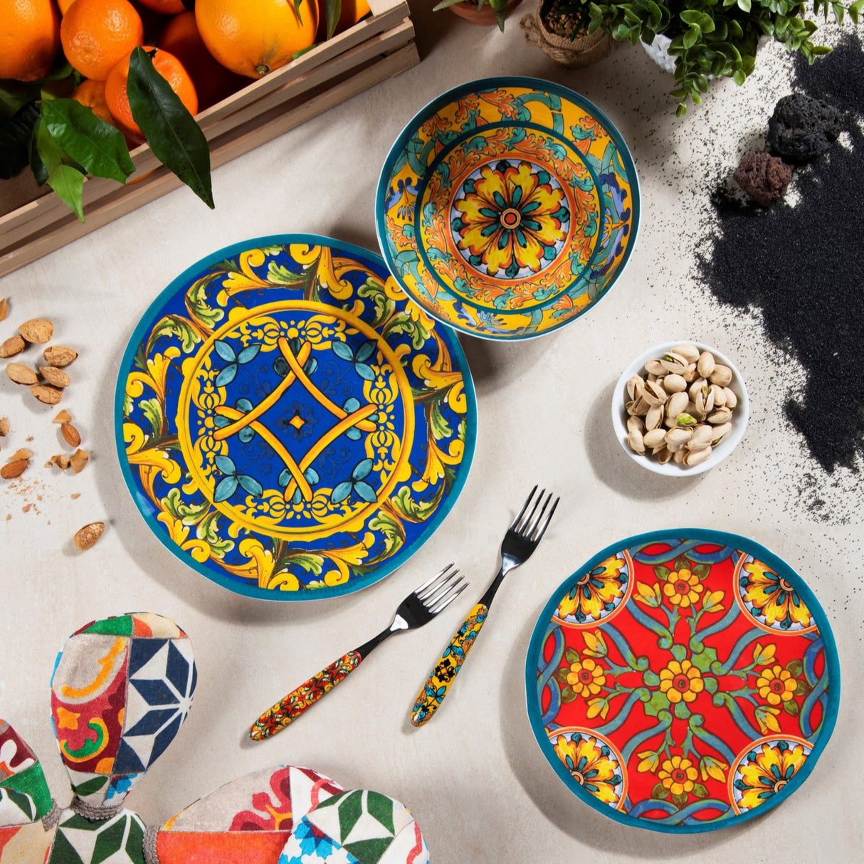 Piatti ETNA in Melamina di Excelsa