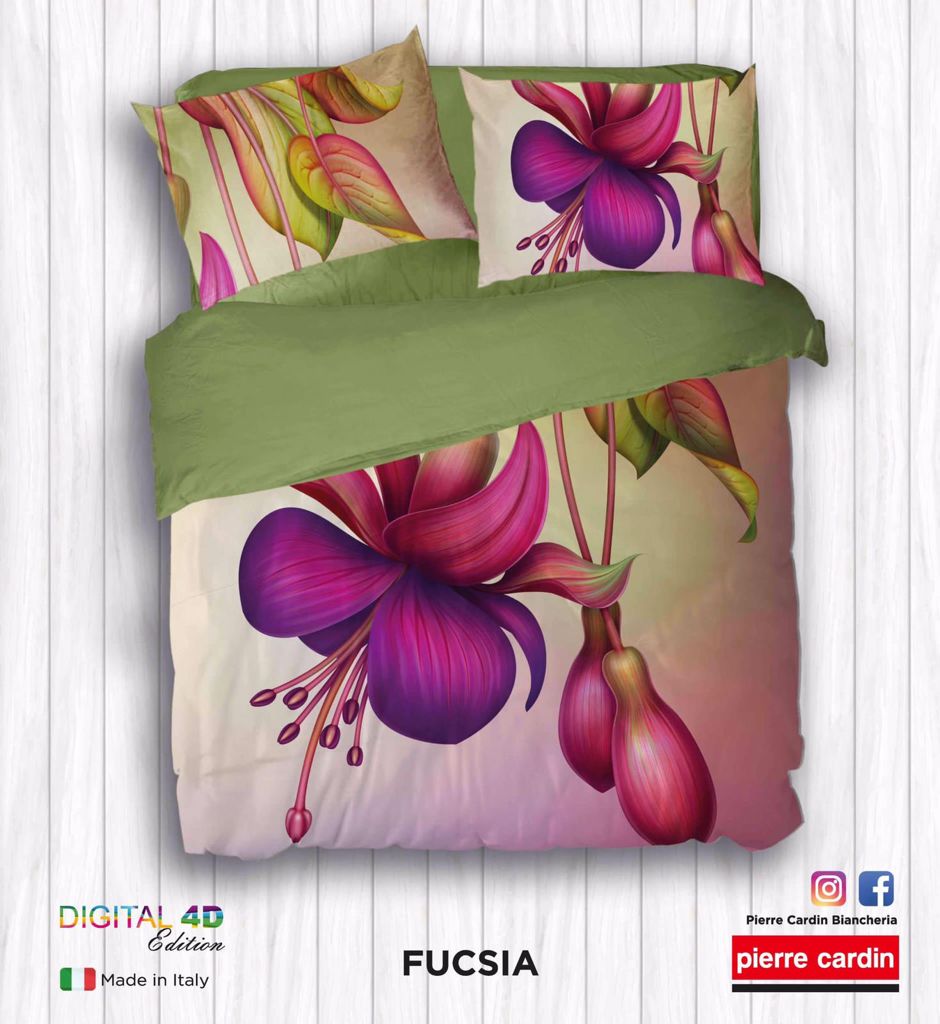 Completo lenzuola modello copriletto FUCSIA by Botticelli