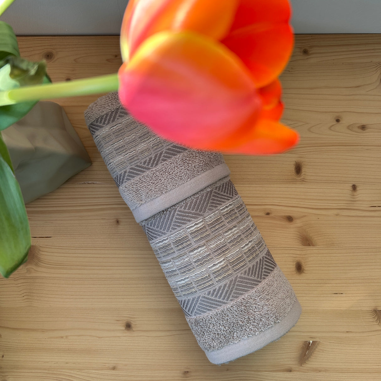 Set Asciugamani 1+1 PLISSE in cotone - ACCA24