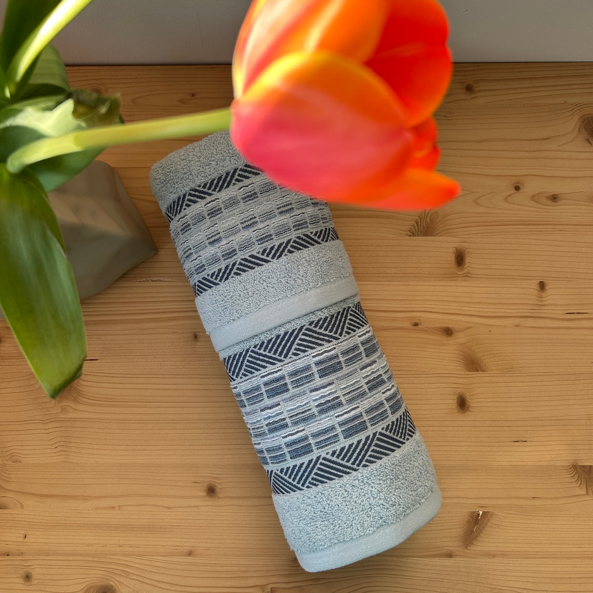 Set Asciugamani 1+1 PLISSE in cotone - ACCA24